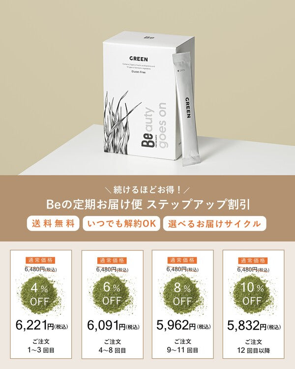 定期お届け便なら、ずっと送料無料。
ステップアップ割引で最大10％ OFFに